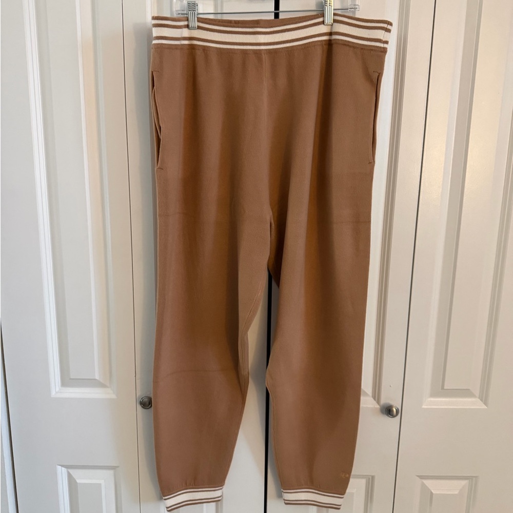 Victoria's Secret Tan Joggers with White Accents